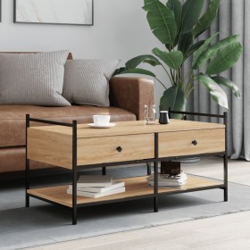 Sonoma oak engineered wood coffee table 99x50x50 cm by , Coffee table - Ref: Foro24-833961, Price: 71,64 €, Discount: %