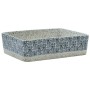 Lavabo de encimera rectangular cerámica gris azul 46x35,5x13 cm de , Lavabos - Ref: Foro24-155072, Precio: 154,08 €, Descuent...