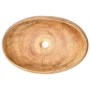 Brown ceramic oval countertop washbasin 59x40x15 cm by , Sinks - Ref: Foro24-155079, Price: 162,27 €, Discount: %