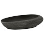 Gray and black ceramic oval countertop sink 59x40x14 cm by , Sinks - Ref: Foro24-155091, Price: 161,62 €, Discount: %