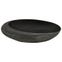 Gray and black ceramic oval countertop sink 59x40x14 cm by , Sinks - Ref: Foro24-155091, Price: 161,62 €, Discount: %