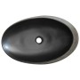 Lavabo sobre encimera ovalado cerámica gris y negro 59x40x14 cm de , Lavabos - Ref: Foro24-155091, Precio: 162,06 €, Descuent...