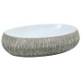 Gray and blue ceramic oval countertop sink 59x40x15 cm by , Sinks - Ref: Foro24-155093, Price: 161,74 €, Discount: %