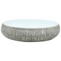 Gray and blue ceramic oval countertop sink 59x40x15 cm by , Sinks - Ref: Foro24-155093, Price: 161,74 €, Discount: %