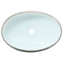 Gray and blue ceramic oval countertop sink 59x40x15 cm by , Sinks - Ref: Foro24-155093, Price: 161,74 €, Discount: %