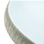 Gray and blue ceramic oval countertop sink 59x40x15 cm by , Sinks - Ref: Foro24-155093, Price: 161,74 €, Discount: %