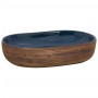 Brown and blue ceramic oval countertop sink 59x40x14cm by , Sinks - Ref: Foro24-155100, Price: 161,62 €, Discount: %