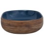 Brown and blue ceramic oval countertop sink 59x40x14cm by , Sinks - Ref: Foro24-155100, Price: 161,62 €, Discount: %