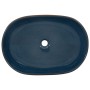 Brown and blue ceramic oval countertop sink 59x40x14cm by , Sinks - Ref: Foro24-155100, Price: 161,62 €, Discount: %