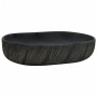 Black ceramic oval countertop washbasin 59x40x14 cm by , Sinks - Ref: Foro24-155102, Price: 161,32 €, Discount: %