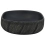 Black ceramic oval countertop washbasin 59x40x14 cm by , Sinks - Ref: Foro24-155102, Price: 161,32 €, Discount: %