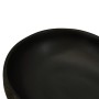 Black ceramic oval countertop washbasin 59x40x14 cm by , Sinks - Ref: Foro24-155102, Price: 161,32 €, Discount: %