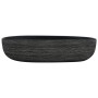 Gray and black ceramic oval countertop sink 59x40x14 cm by , Sinks - Ref: Foro24-155109, Price: 162,90 €, Discount: %