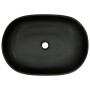 Gray and black ceramic oval countertop sink 59x40x14 cm by , Sinks - Ref: Foro24-155109, Price: 162,90 €, Discount: %