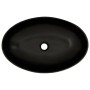 Lavabo de encimera ovalado cerámica negro azul 56,5x36,5x13,5cm de , Lavabos - Ref: Foro24-155114, Precio: 139,82 €, Descuent...