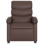 Sillón reclinable de cuero sintético marrón de , Sillones - Ref: Foro24-371715, Precio: 188,36 €, Descuento: %