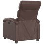 Sillón reclinable de cuero sintético marrón de , Sillones - Ref: Foro24-371715, Precio: 188,36 €, Descuento: %