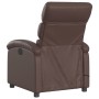 Sillón de masaje reclinable cuero sintético marrón de , Sillones - Ref: Foro24-371722, Precio: 209,99 €, Descuento: %