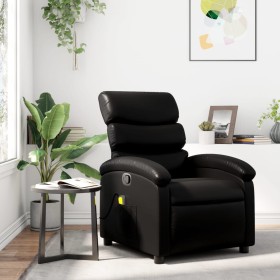 Sillón de masaje reclinable cuero sintético negro de , Sillones - Ref: Foro24-371720, Precio: 194,76 €, Descuento: %