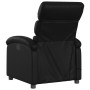 Sillón de masaje reclinable cuero sintético negro de , Sillones - Ref: Foro24-371720, Precio: 198,03 €, Descuento: %