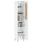 High glossy white plywood sideboard 34.5x34x180 cm by , Sideboards - Ref: Foro24-3200115, Price: 105,99 €, Discount: %