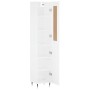 High glossy white plywood sideboard 34.5x34x180 cm by , Sideboards - Ref: Foro24-3200115, Price: 105,99 €, Discount: %