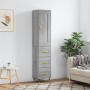 Aparador alto madera contrachapada gris Sonoma 34,5x34x180 cm de , Aparadores - Ref: Foro24-3200183, Precio: 107,39 €, Descue...