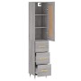 Aparador alto madera contrachapada gris Sonoma 34,5x34x180 cm de , Aparadores - Ref: Foro24-3200183, Precio: 107,39 €, Descue...