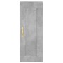 Aparador de madera contrachapada gris hormigón 34,5x34x180 cm de , Aparadores - Ref: Foro24-3200181, Precio: 103,26 €, Descue...