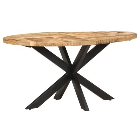 Esstisch aus rauem Mangoholz, 160 x 90 x 75 cm von , Küchen- und Esstische - Ref: Foro24-321672, Preis: 376,99 €, Rabatt: %