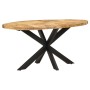 Mesa de comedor de madera de mango rugosa 160x90x75 cm de , Mesas de cocina y de comedor - Ref: Foro24-321672, Precio: 376,99...