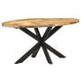 Rough mango wood dining table 160x90x75 cm by , Kitchen and dining tables - Ref: Foro24-321672, Price: 377,81 €, Discount: %