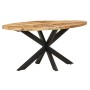 Mesa de comedor de madera de mango rugosa 160x90x75 cm de , Mesas de cocina y de comedor - Ref: Foro24-321672, Precio: 376,99...