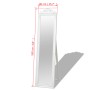 White baroque style standing mirror 160x40 cm by vidaXL, Mirrors - Ref: Foro24-243691, Price: 79,99 €, Discount: %