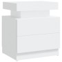 Mesita de noche madera contrachapada blanco 45x35x52 cm de vidaXL, Mesitas de noche - Ref: Foro24-326849, Precio: 84,91 €, De...