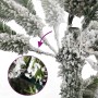 Artificial Christmas tree with hinged branches and flocked snow 210 cm by , Christmas trees - Ref: Foro24-357794, Price: 135,...