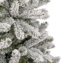 Artificial Christmas tree with hinged branches and flocked snow 210 cm by , Christmas trees - Ref: Foro24-357794, Price: 135,...