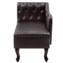 Diván de cuero sintético marrón oscuro de , Divanes - Ref: Foro24-60782, Precio: 406,29 €, Descuento: %