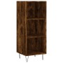 Aparador de madera contrachapada roble ahumado 34,5x34x180 cm de , Aparadores - Ref: Foro24-3199398, Precio: 88,21 €, Descuen...