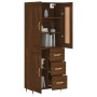 Tall oak brown plywood sideboard 69.5x34x180 cm by , Sideboards - Ref: Foro24-3199992, Price: 157,09 €, Discount: %