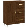 Aparador alto madera contrachapada marrón roble 69,5x34x180 cm de , Aparadores - Ref: Foro24-3199992, Precio: 157,09 €, Descu...