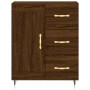 Aparador alto madera contrachapada marrón roble 69,5x34x180 cm de , Aparadores - Ref: Foro24-3199992, Precio: 157,09 €, Descu...