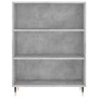 Hohes Sideboard aus betongrauem Sperrholz, 69,5 x 34 x 180 cm von , Sideboards - Ref: Foro24-3200053, Preis: 121,54 €, Rabatt: %