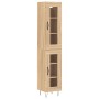 Sonoma oak plywood sideboard 34.5x34x180 cm by , Sideboards - Ref: Foro24-3199460, Price: 103,24 €, Discount: %