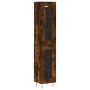 Aparador de madera contrachapada roble ahumado 34,5x34x180 cm de , Aparadores - Ref: Foro24-3199462, Precio: 96,80 €, Descuen...