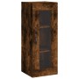 Aparador de madera contrachapada roble ahumado 34,5x34x180 cm de , Aparadores - Ref: Foro24-3199462, Precio: 96,80 €, Descuen...