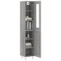 Aparador alto madera contrachapada gris Sonoma 34,5x34x180 cm de , Aparadores - Ref: Foro24-3199527, Precio: 106,08 €, Descue...