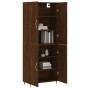 Tall oak brown plywood sideboard 69.5x34x180 cm by , Sideboards - Ref: Foro24-3199544, Price: 148,75 €, Discount: %