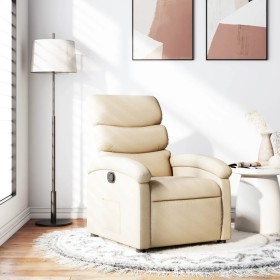 Cream Fabric Recliner by , Armchairs - Ref: Foro24-371698, Price: 206,27 €, Discount: %