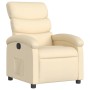 Sillón reclinable de tela crema de , Sillones - Ref: Foro24-371698, Precio: 217,41 €, Descuento: %